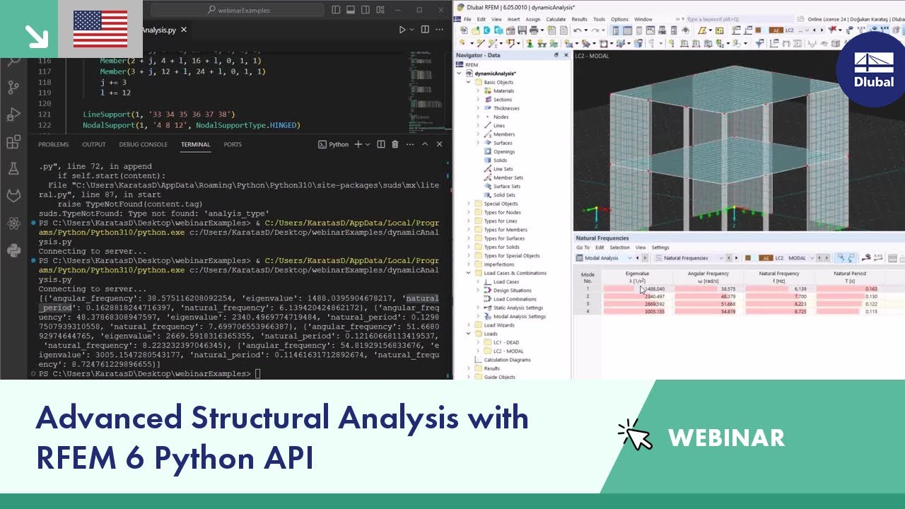 Webinar | Advanced Structural Analysis with RFEM 6 Python API