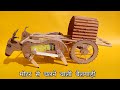 How To Make Bullock Cart Bamboo Bullock Cart Very Simple School Project