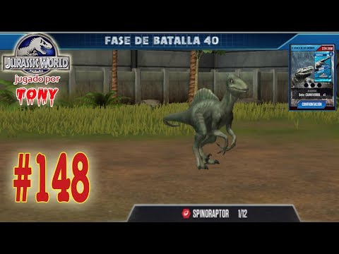 Jurassic World "Cap. 148 - Fase de batalla 40, Asalto de anfibios... y el Spinoraptor" por Tony