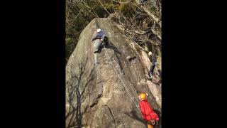 【大田山の会】湯河原幕岩　憧れのハワイ航路　5.11a