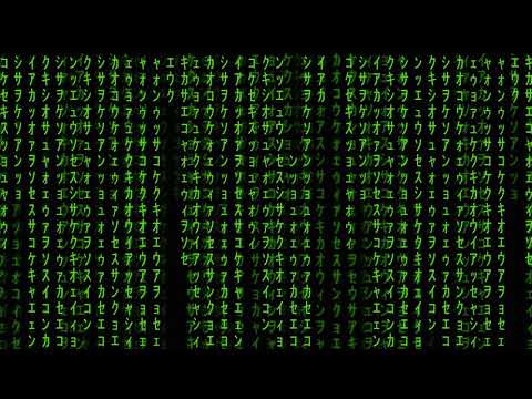 Green Matrix Raincode Full HD 60 FPS