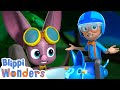 Blippi Wonders Learn How Bats See In The Dark Blippi Cartoon Cartoons For Kids
