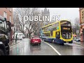 Rainy Dublin 4K Driving Downtown Ireland