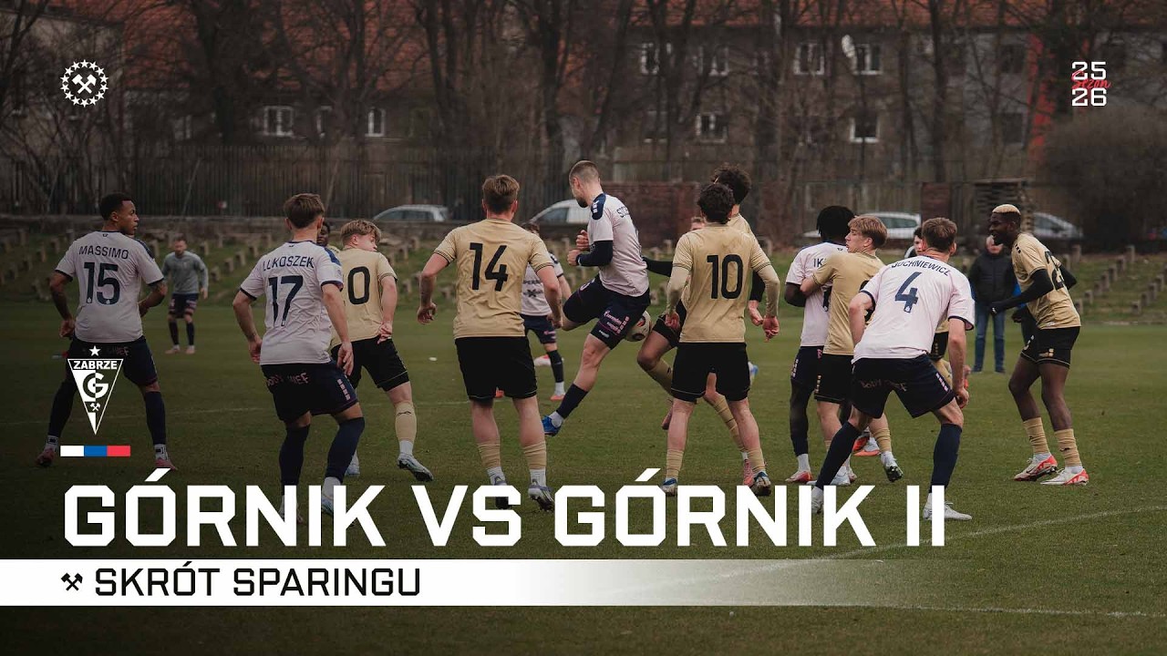 Skrót meczu sparingowego Górnik Zabrze - Górnik II Zabrze 2:1