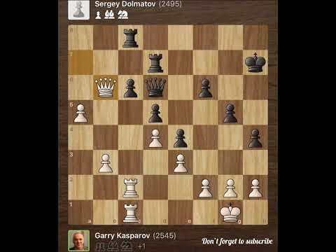Garry Kasparov vs Sergey Dolmatov • Minsk - Belarus, 1979