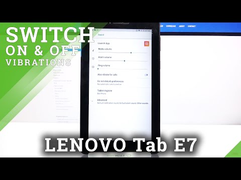 How to Change Vibration Settings in Lenovo Tab E7 - Sound&Vibration Setup