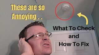 Smoke Detector Beeping / What To Check and How To Fix