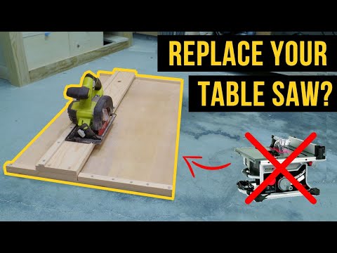 MUST HAVE jig for a small shop...EASY circular saw crosscut jig