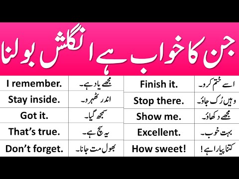 160 Spoken English Sentences with Urdu Translation For Daily Use | @englishwithwaqas1661