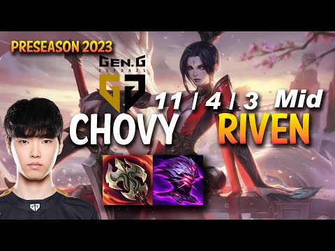 Gen Chovy RIVEN vs VEIGAR Mid - KR Ranked