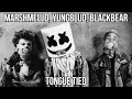 Marshmello, YUNGBLUD, blackbear - Tongue Tied (Clean - Lyrics) Marshmello, YUNGBLUD, blackbear - Tongue Tied (Clean - Lyrics)