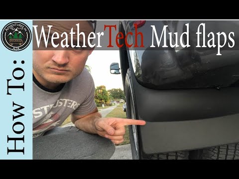 WeatherTech Mudflap Install-F350Dually