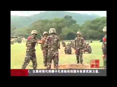 Chinese soldiers pass around live grenade - Hot potato