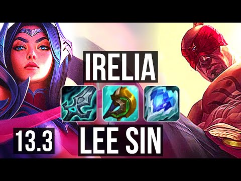 IRELIA vs LEE SIN (TOP) | 13/1/3, 2.6M mastery, Legendary, 600+ games | EUW Master | 13.3