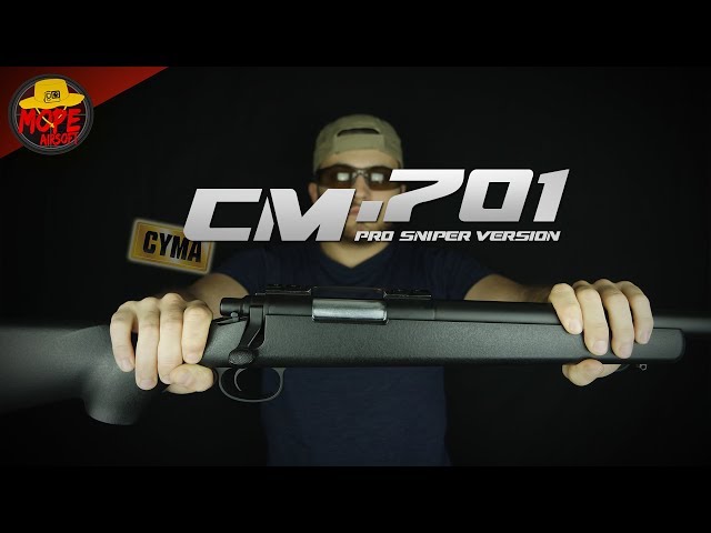Vídeo relacionado con Rifle Francotirador Sniper Airsoft 6 mm VSR-10 CM.701C-U Cyma Negro. Potencia 2,5 Julios. Incluye 1 Cargador. Acción Manual o de Muelle. Versión upgradeada 520 fps