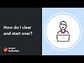 How do I clear and start over in TurboTax Online