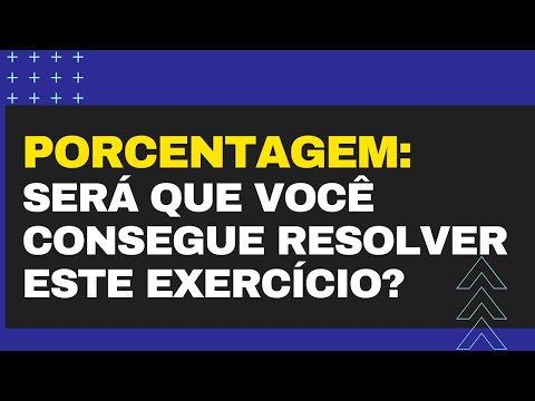 PORCENTAGEM PARA INICIANTES: RESOLUÇÃO DE EXERCÍCIO - Prof. Rod