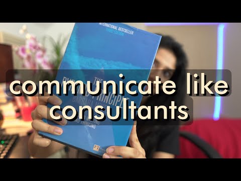 How to talk like a management consultant (consulting communication skills - top down communication)