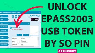 Unlock ePass2003Auto Token Using SO Pin 🔐🔐. Unlock HYP2003 Token.