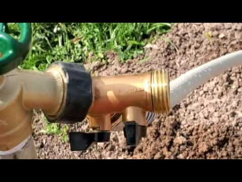 How to syphon water using a garden hose without a pump or sucking on the hose. Better than solar