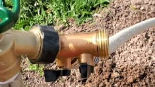 How to syphon water using a garden hose without a pump or sucking on the hose. Better than solar