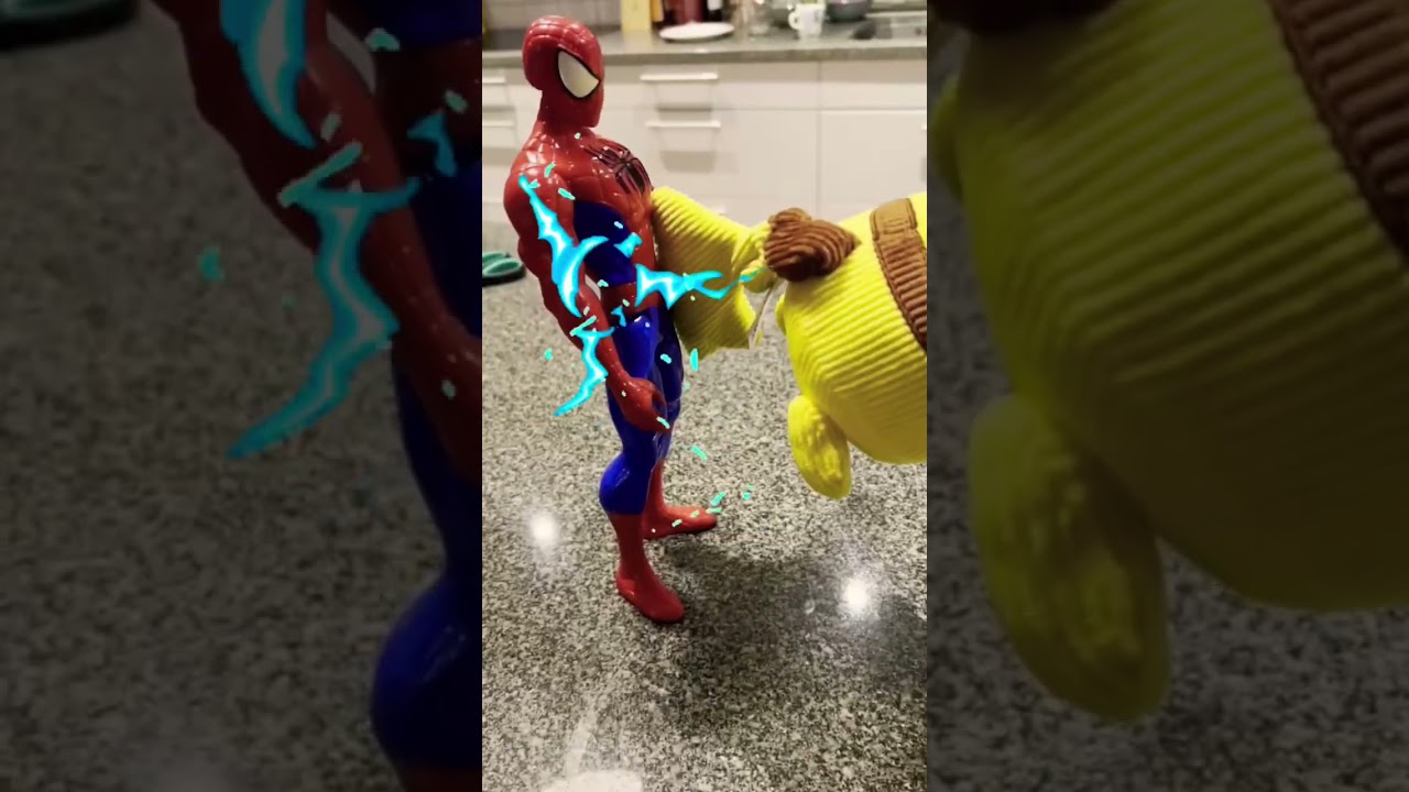 Spiderman vs Pikachu #pikachu #spiderman