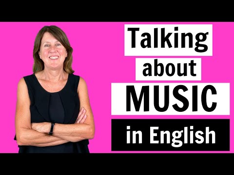 Talking about Music in English - speaking and vocabulary lesson