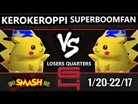 Genesis 4 Smash 64 - KeroKeroppi (Pikachu) Vs. PG SuPeRbOoMfAn (Pikachu) SSB64 Losers Quarters