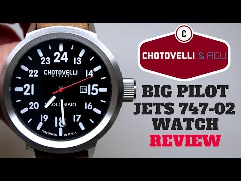 (4K) CHOTOVELLI PILOT JETS 747-02 MEN'S WATCH REVIEW
