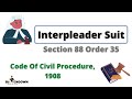 Interpleader Suit Section 88 And Order 35 Of The Civil Procedure Code 1908 Lecture In Hindi