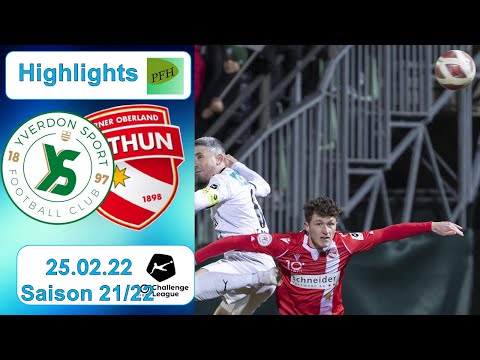 Highlights: Yverdon - Sport FC vs FC Thun (25.02.22)