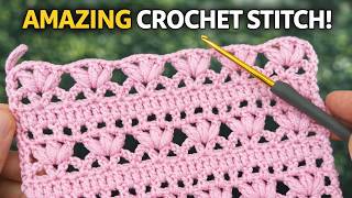 😱 No One Believes How Easy This Crochet Stitch Is! Fast & Beautiful Flower Pattern