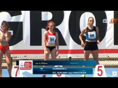 Batterie 100 m Allieve 20/6/2019