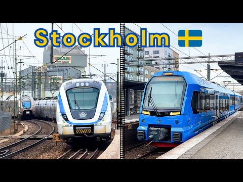Swedish railways: Passenger trains in Stockholm 🇸🇪 | 2025