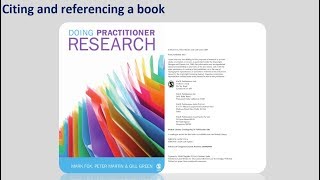 How to cite and reference a book