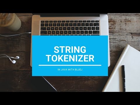 String Tokenizer Core Java With Bluej