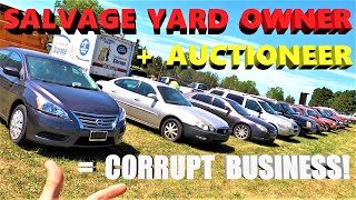 I Found The Nastiest Junk Car Auction Hosted by a Dishonest Salvage Yard Owner