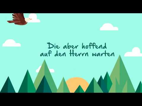 Animierter Bibelvers Jesaja 40,31