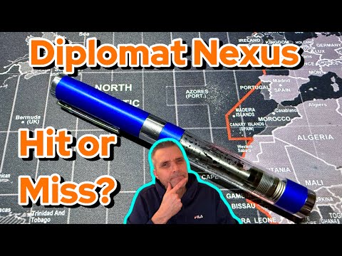 Full Review of the Diplomat Nexus Blue Demo Fountain Pen