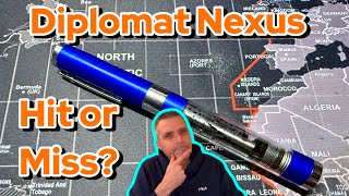 Full Review of the Diplomat Nexus Blue Demo Fountain Pen