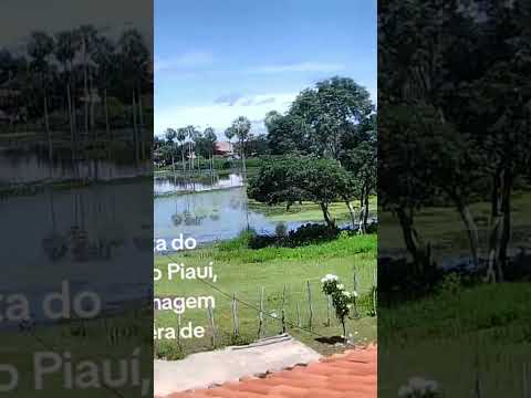 Lagoa da Boa Vista do Morro do Chapéu do Piauí,  nesse momento.  Imagem de  câmera de segurança