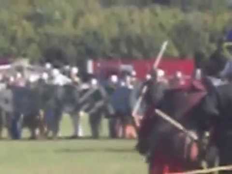 Saxon gathering, Tamworth, Staffordshire, England  26.08.2011. Saxons vs. Vikings
