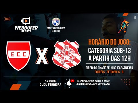 CAMPEONATO CARIOCA FUTSAL SUB-13: CORRÊAS X BANGU // 08/07/23 // 1ª RODADA (RETURNO)