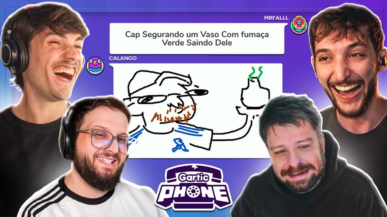 SÓ UMA PARTIDINHA DE GARTIC COM MEUS COLEGAS | Gartic Phone