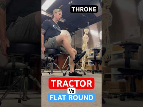 Flat vs. Tractor Throne 🤯  Best For MOBILITY? 🥁 #drumlesson #drumthrone #ergonomics