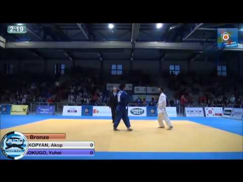 European Judo Open Men Oberwart 2014 Bronze -66kg AKOPYAN Akop (RUS) - ROKUGO Yuhei (JPN)