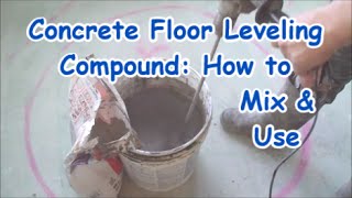 Self Leveling Compound Mapei on Concrete Floor: How to Mix and Use MrYoucandoityourself