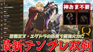 【最強火力】双剣の最新テンプレ装備が歴戦王ヌ・エグドラの防具で超絶強化されたのでご紹介【モンスターハンターワイルズ】