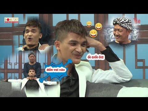 Khoa Bún Đậu bắt Ba vợ Trường Giang đấm lưng cho mình