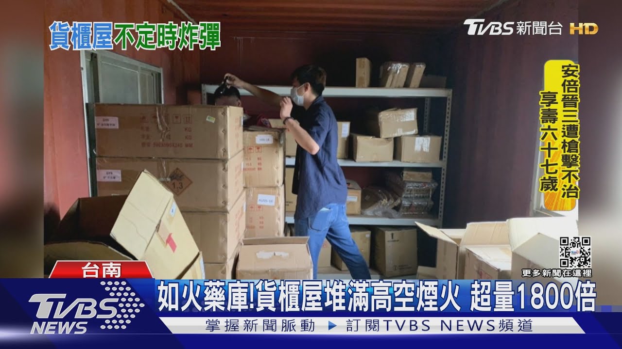 猶如火藥庫！ 貨櫃屋堆滿不明高空煙火　超量逾1800倍